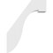 Ekena Millwork 3-in. W x 18-in. D x 24-in. H Del Monte Architectural Grade PVC Knee Brace BRCP03X18X24DEL - alternate 6
